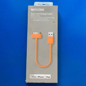 InCase Sync & Charge 6-inch Cable for Apple Products (ORANGE)